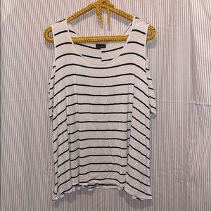 Striped Cold Shoulder Top